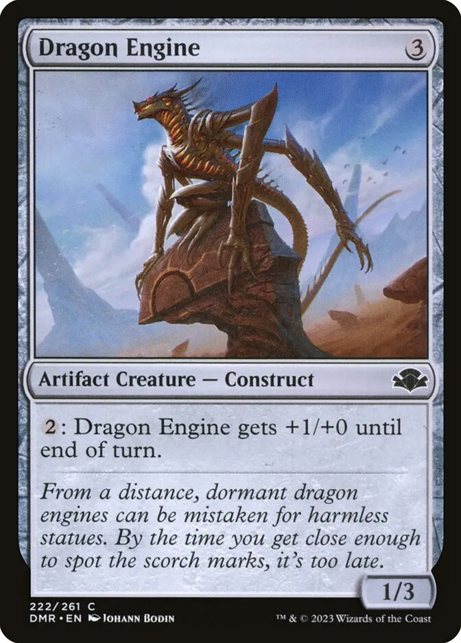 2023 Dominaria Remastered Dragon Engine [Foil] common #222 common card image