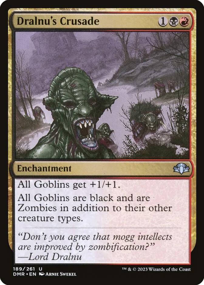 2023 Dominaria Remastered Dralnu's Crusade #189 uncommon card image
