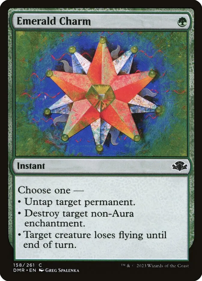 2023 Dominaria Remastered Emerald Charm #158 common card image