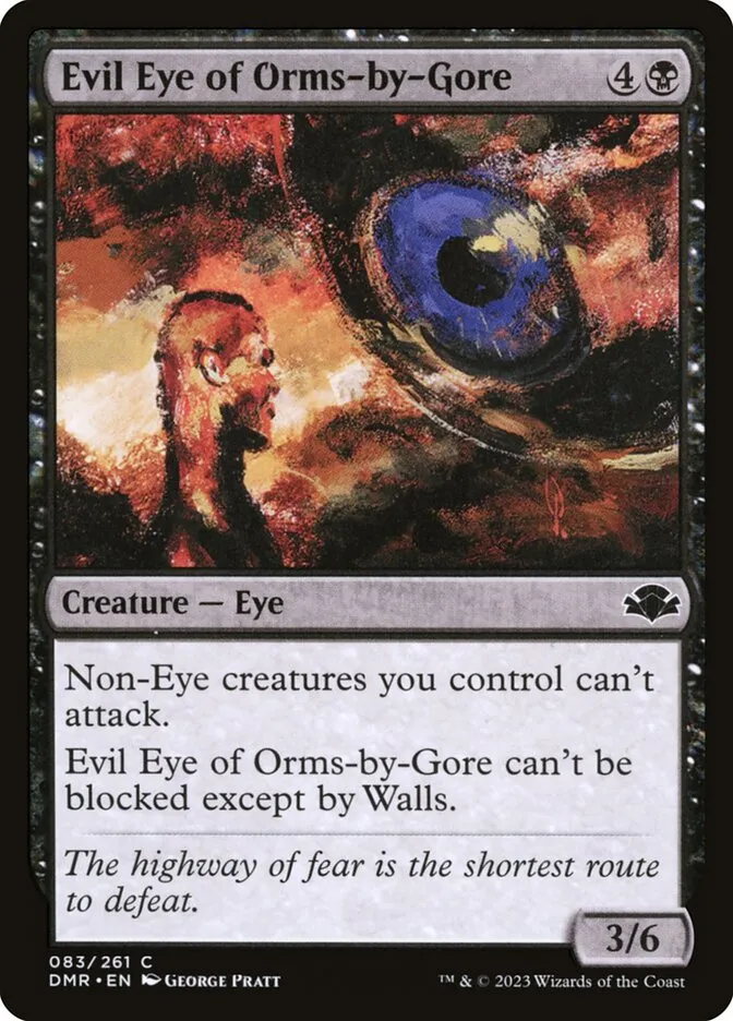 2023 Dominaria Remastered Evil Eye of Orms-by-Gore #83 common card image