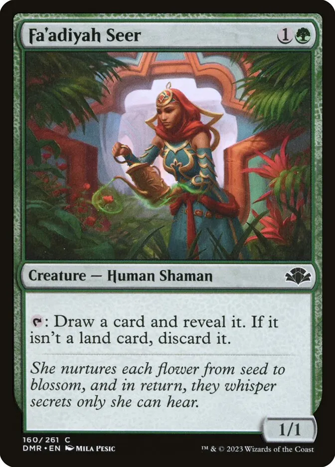 2023 Dominaria Remastered Fa'adiyah Seer #160 common card image
