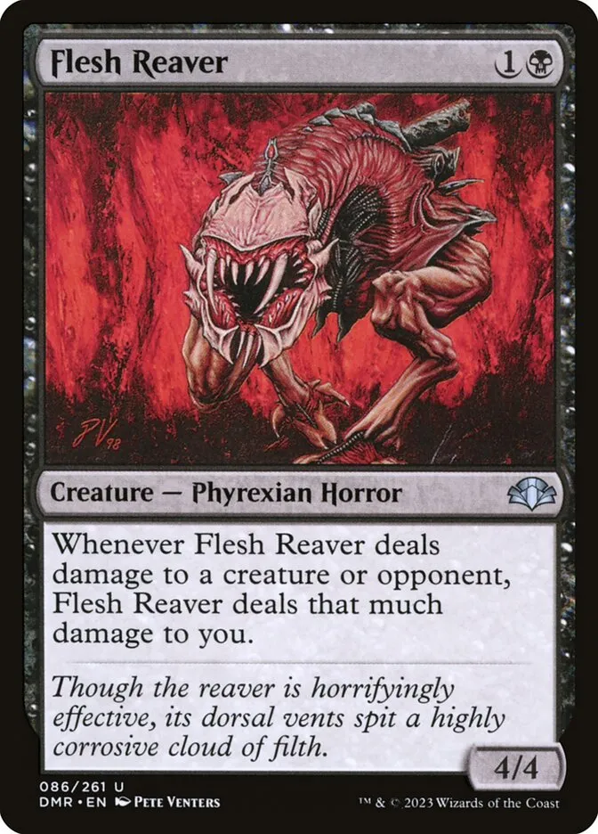 2023 Dominaria Remastered Flesh Reaver #86 uncommon card image