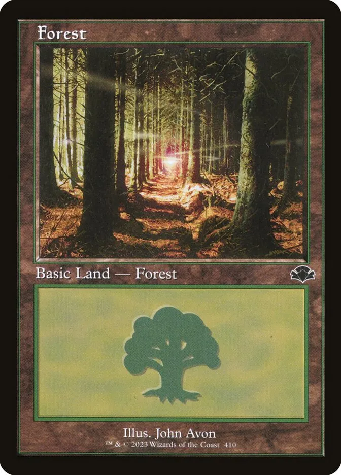 2023 Dominaria Remastered Forest [Retro] common #410 common card image