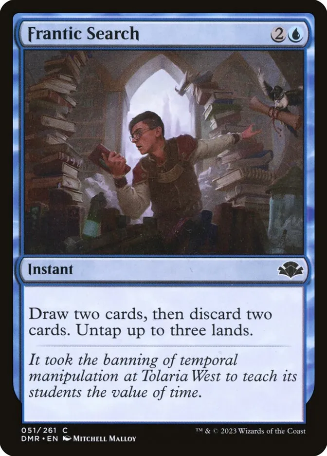 2023 Dominaria Remastered Frantic Search #51 common card image