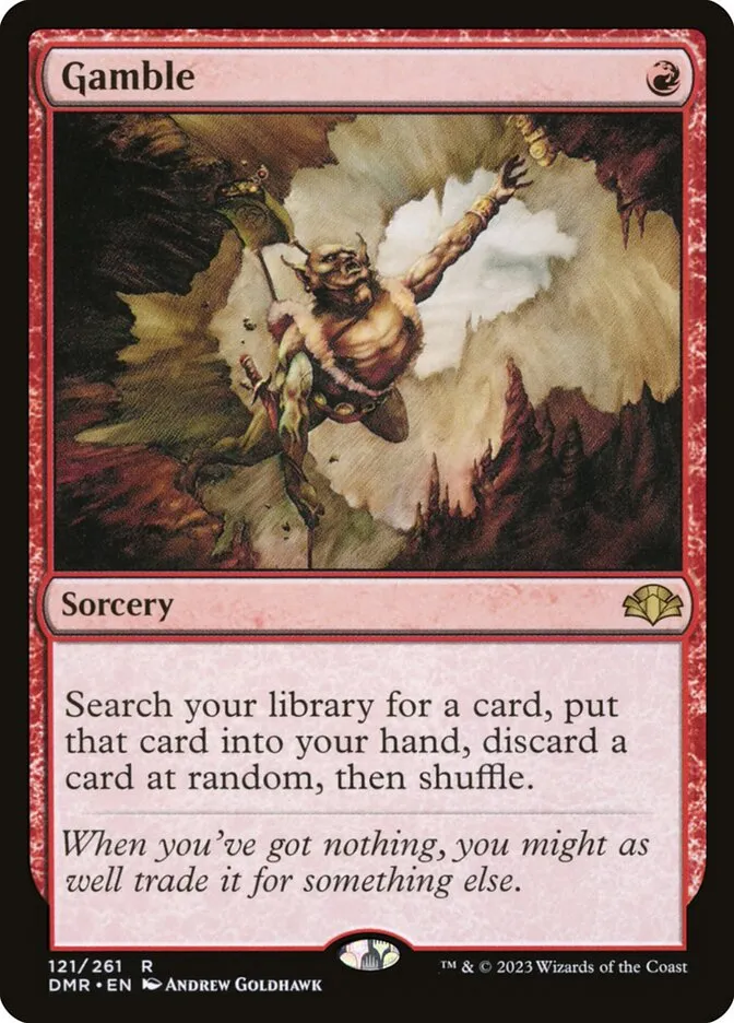 2023 Dominaria Remastered Gamble #121 rare card image
