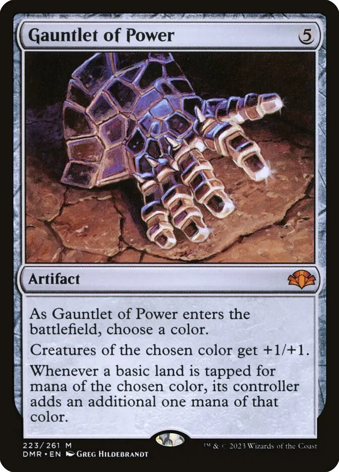 2023 Dominaria Remastered Gauntlet of Power #223 mythic card image
