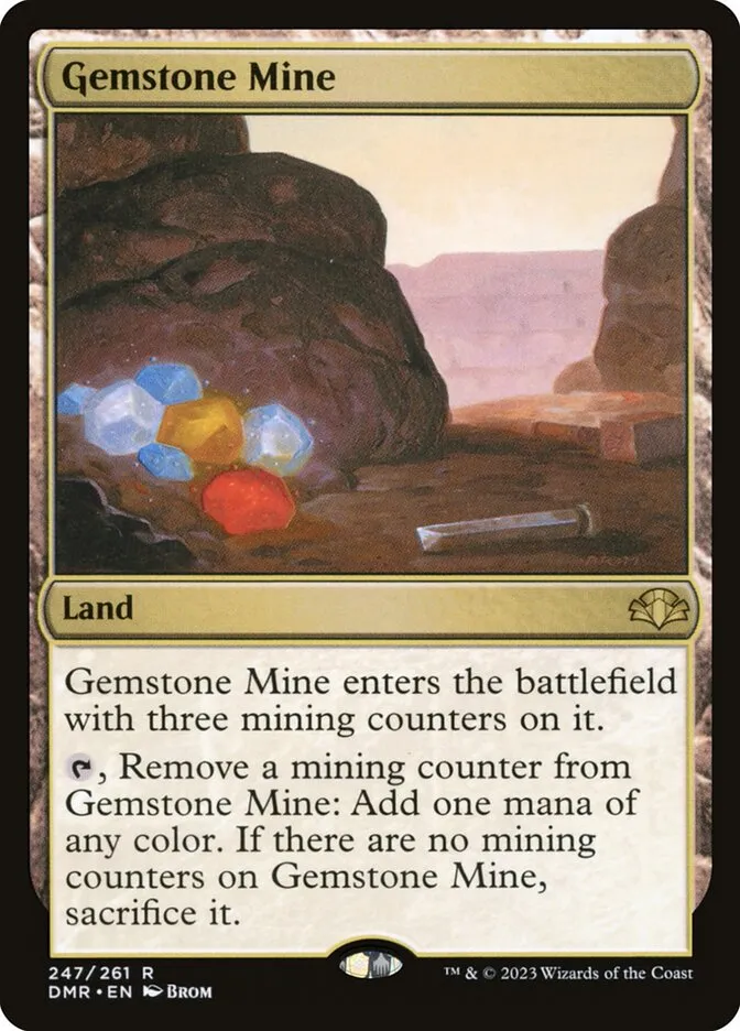 2023 Dominaria Remastered Gemstone Mine #247 rare card image