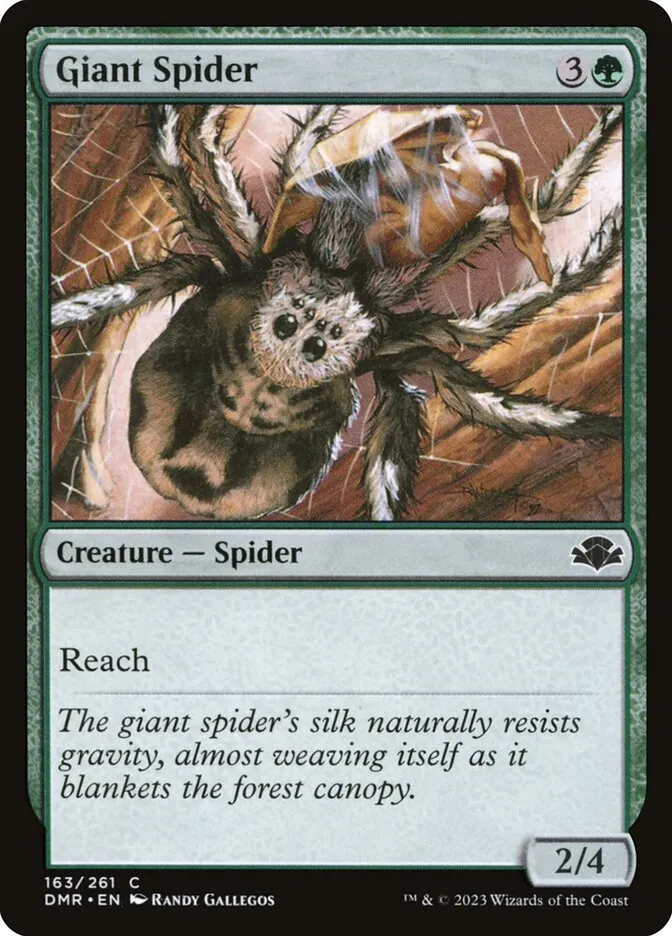 2023 Dominaria Remastered Giant Spider #163 common card image