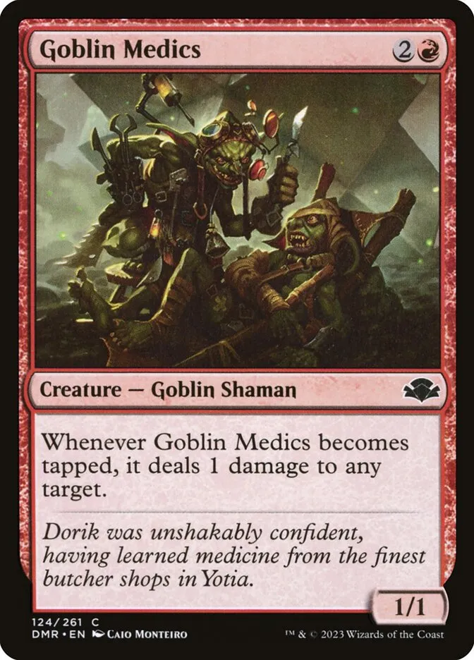 2023 Dominaria Remastered Goblin Medics #124 common card image