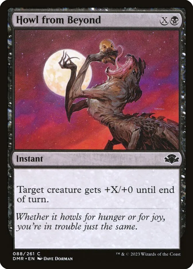 2023 Dominaria Remastered Howl from Beyond #88 common card image