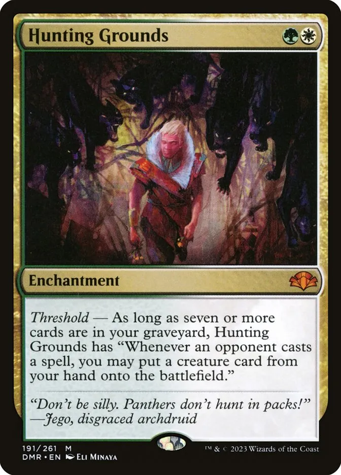 2023 Dominaria Remastered Hunting Grounds #191 mythic card image