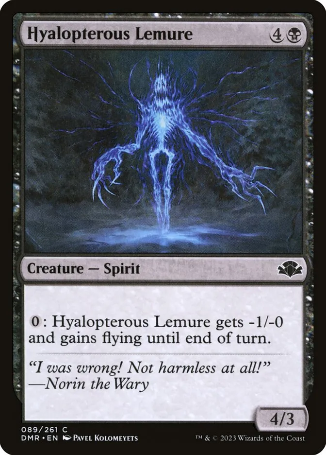2023 Dominaria Remastered Hyalopterous Lemure #89 common card image