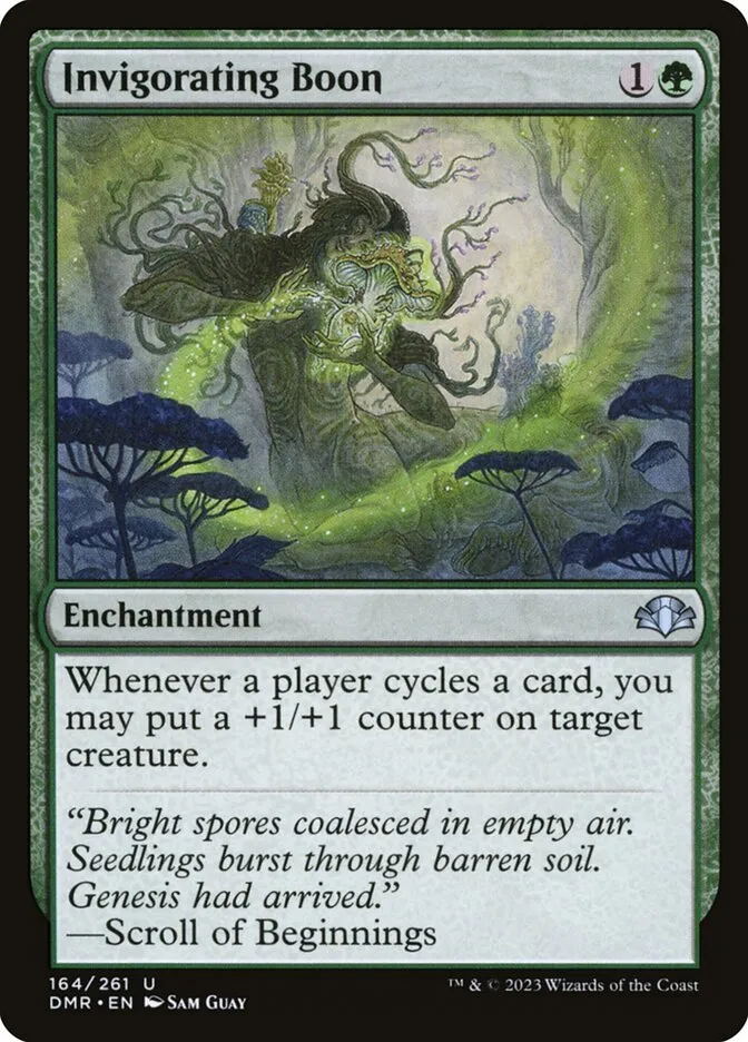 2023 Dominaria Remastered Invigorating Boon #164 uncommon card image