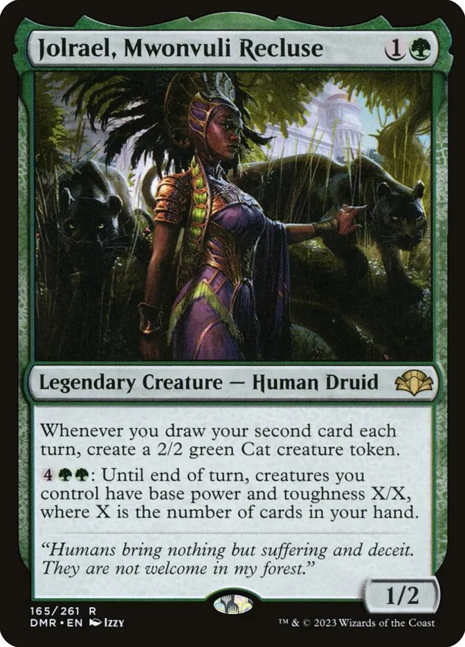 2023 Dominaria Remastered Jolrael, Mwonvuli Recluse #165 rare card image