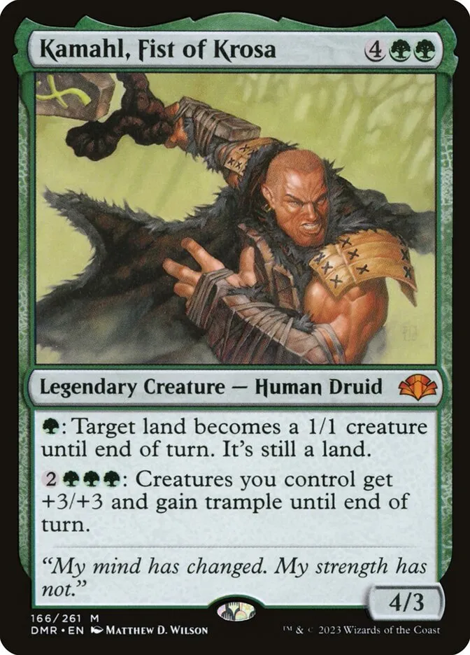 2023 Dominaria Remastered Kamahl, Fist of Krosa #166 mythic card image