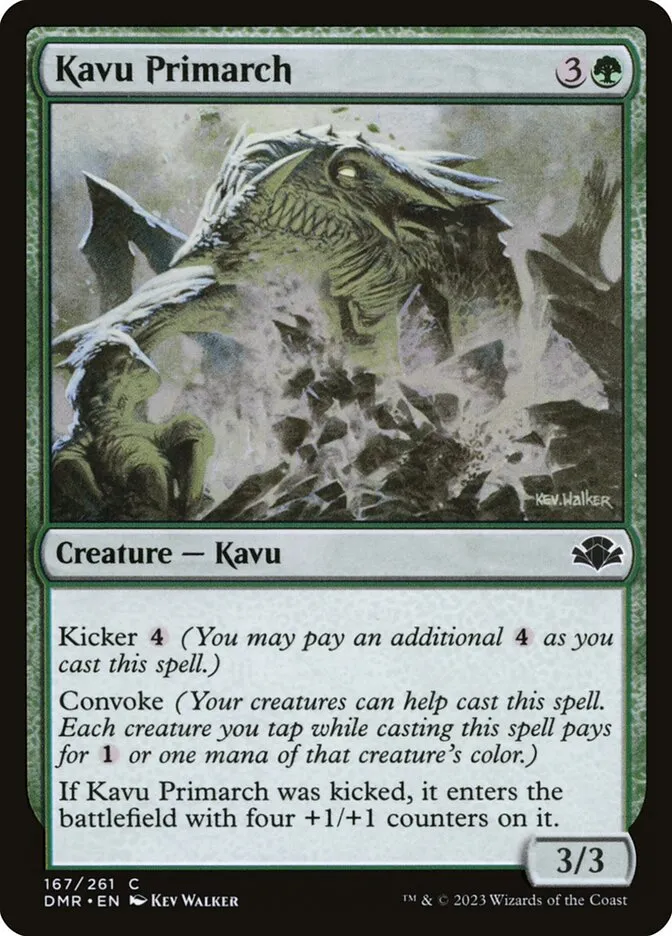 2023 Dominaria Remastered Kavu Primarch #167 common card image