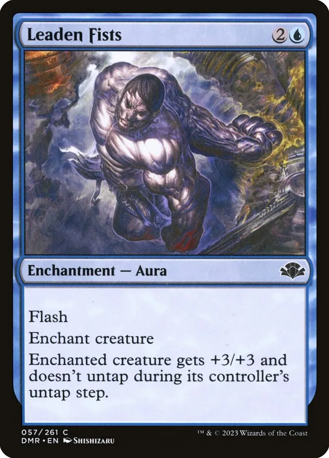 2023 Dominaria Remastered Leaden Fists #57 common card image