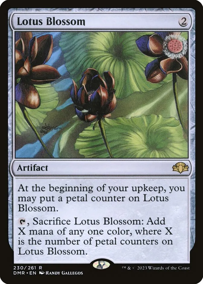 2023 Dominaria Remastered Lotus Blossom #230 rare card image
