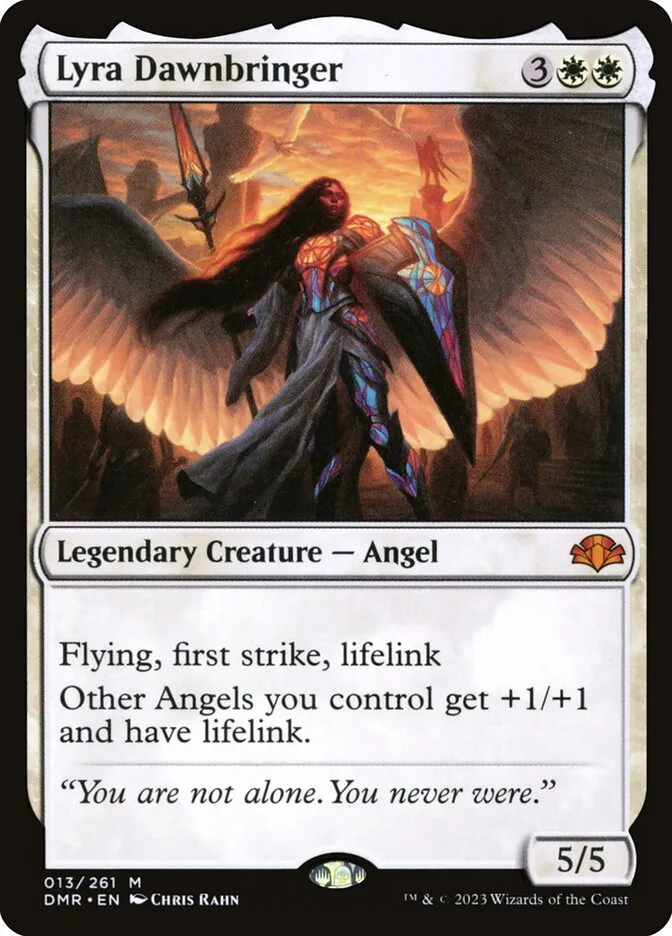 2023 Dominaria Remastered Lyra Dawnbringer mythic #13 mythic card image