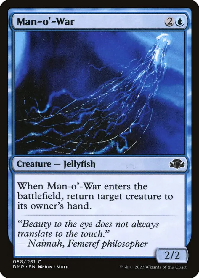 2023 Dominaria Remastered Man-o'-War #58 common card image