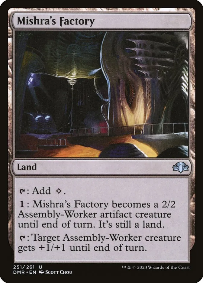 2023 Dominaria Remastered Mishra's Factory #251 uncommon card image