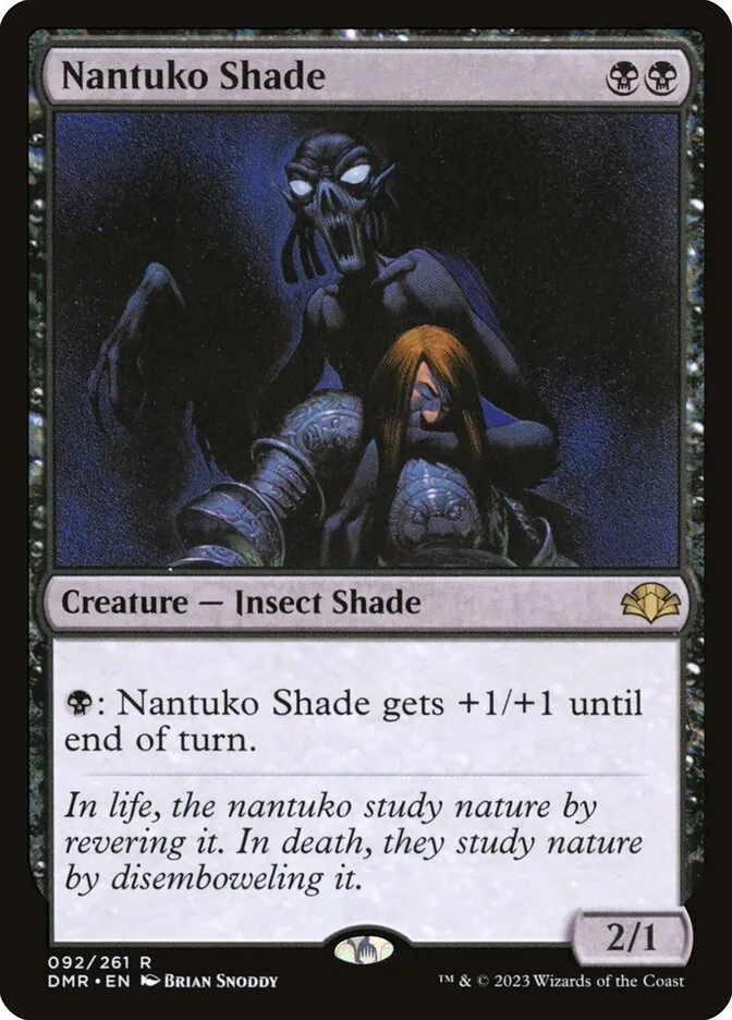 2023 Dominaria Remastered Nantuko Shade #92 rare card image