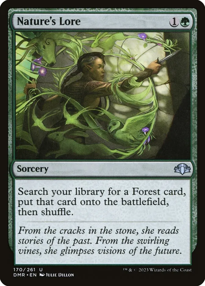 2023 Dominaria Remastered Nature's Lore #170 uncommon card image