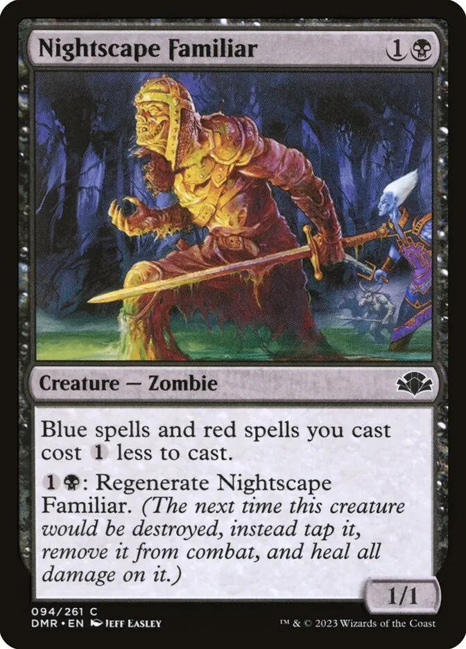2023 Dominaria Remastered Nightscape Familiar #94 common card image
