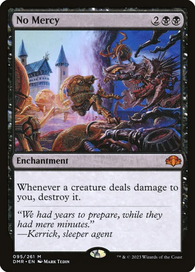 2023 Dominaria Remastered No Mercy [Foil] mythic #95 mythic card image