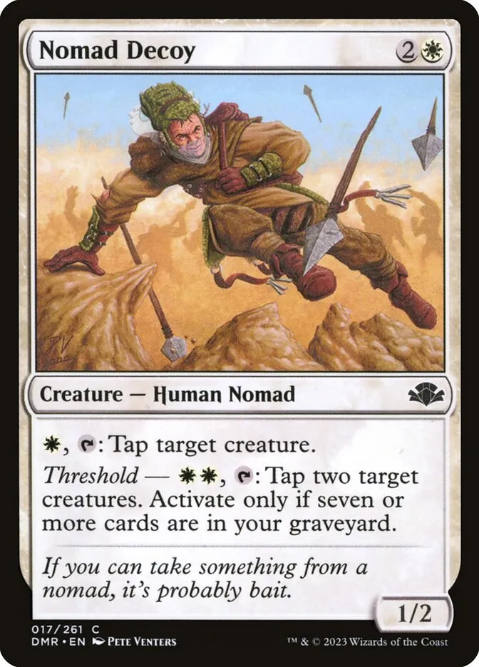 2023 Dominaria Remastered Nomad Decoy common #17 common card image