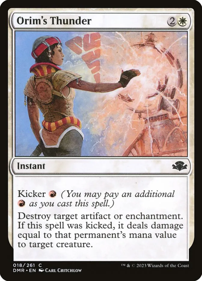 2023 Dominaria Remastered Orim's Thunder common #18 common card image