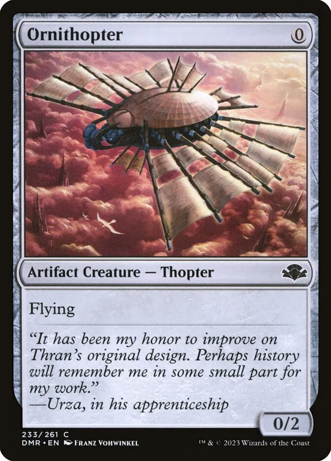 2023 Dominaria Remastered Ornithopter #233 common card image