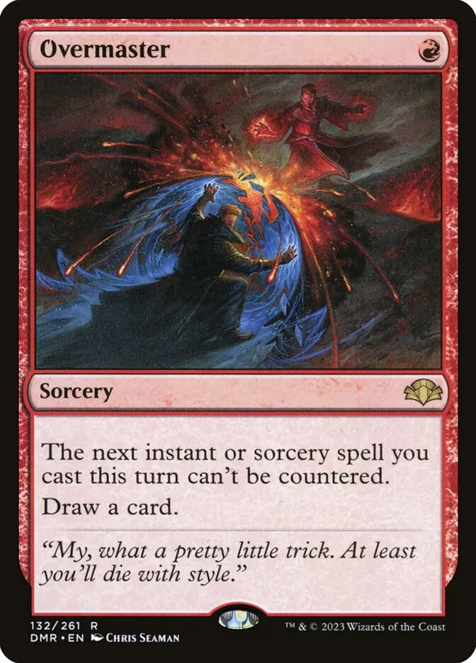 2023 Dominaria Remastered Overmaster #132 rare card image