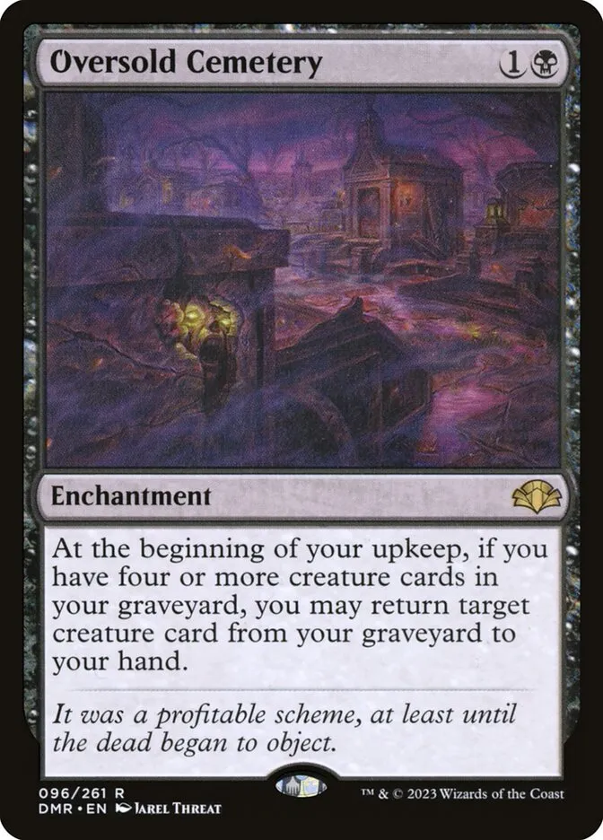 2023 Dominaria Remastered Oversold Cemetery #96 rare card image
