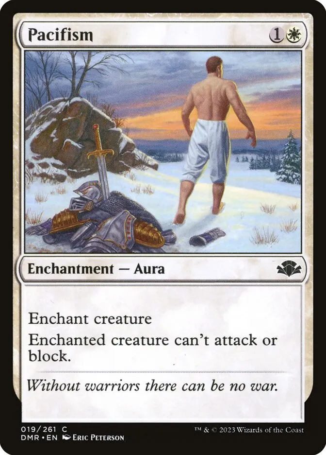 2023 Dominaria Remastered Pacifism common #19 common card image