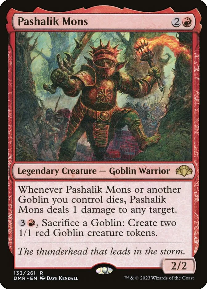 2023 Dominaria Remastered Pashalik Mons #133 rare card image