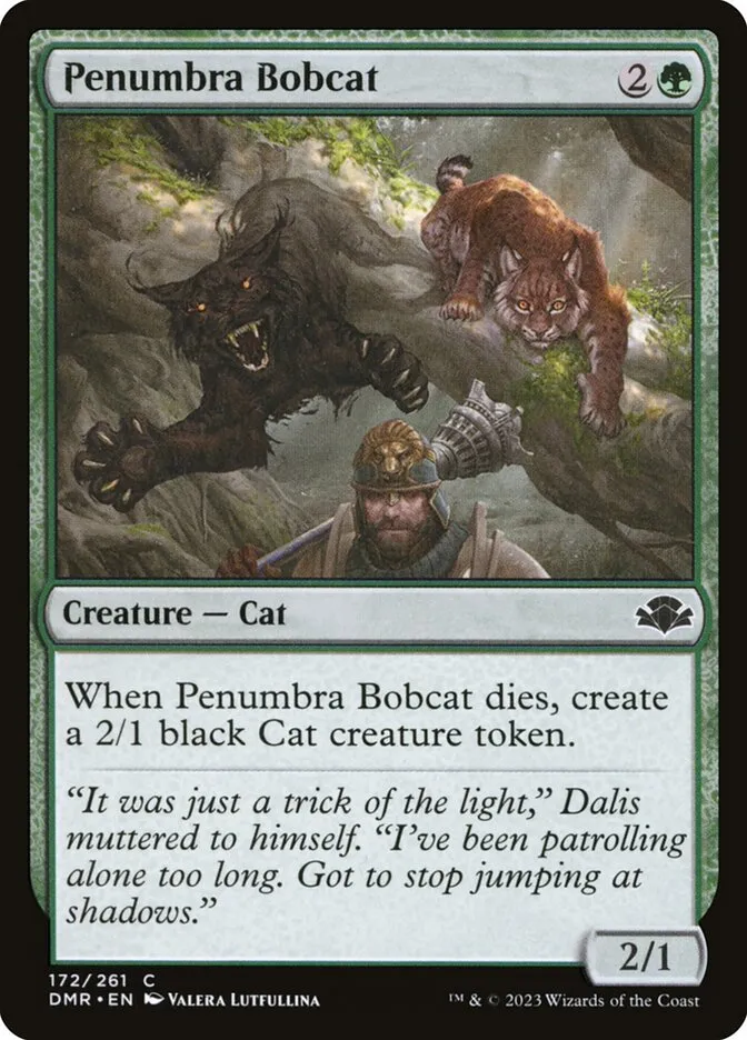 2023 Dominaria Remastered Penumbra Bobcat #172 common card image