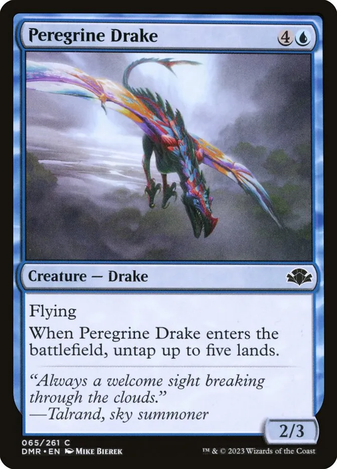 2023 Dominaria Remastered Peregrine Drake #65 common card image