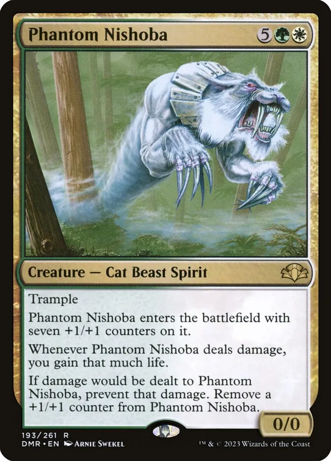 2023 Dominaria Remastered Phantom Nishoba #193 rare card image