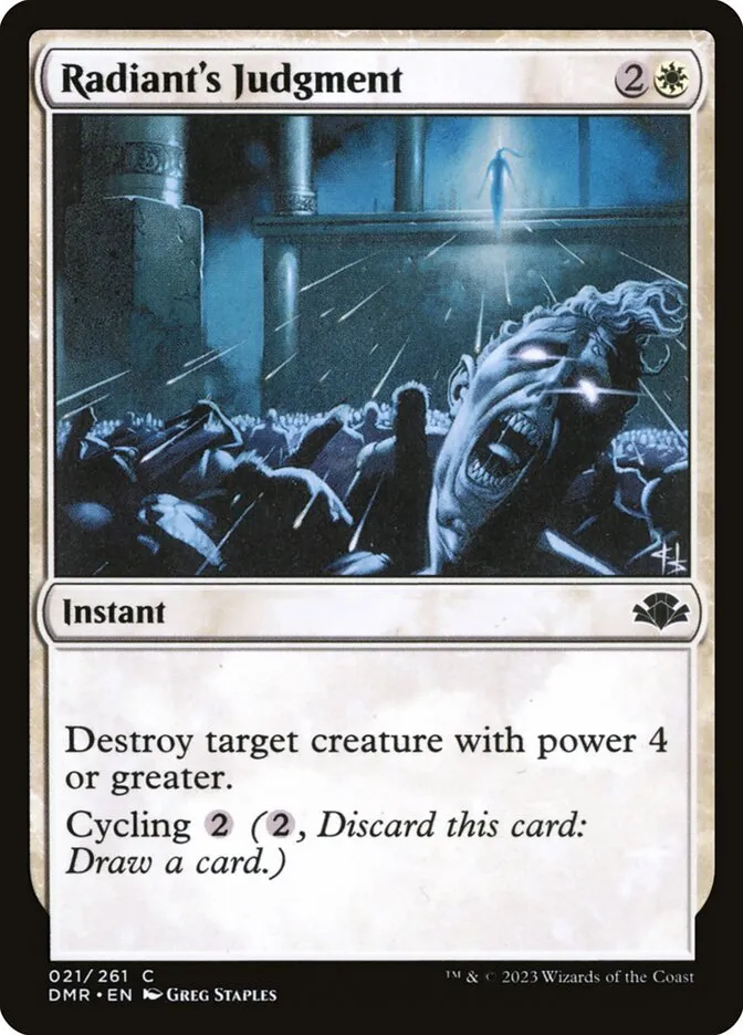 2023 Dominaria Remastered Radiant's Judgment common #21 common card image