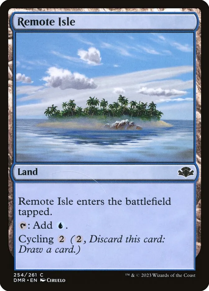 2023 Dominaria Remastered Remote Isle #254 common card image