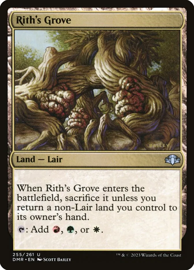 2023 Dominaria Remastered Rith's Grove #255 uncommon card image