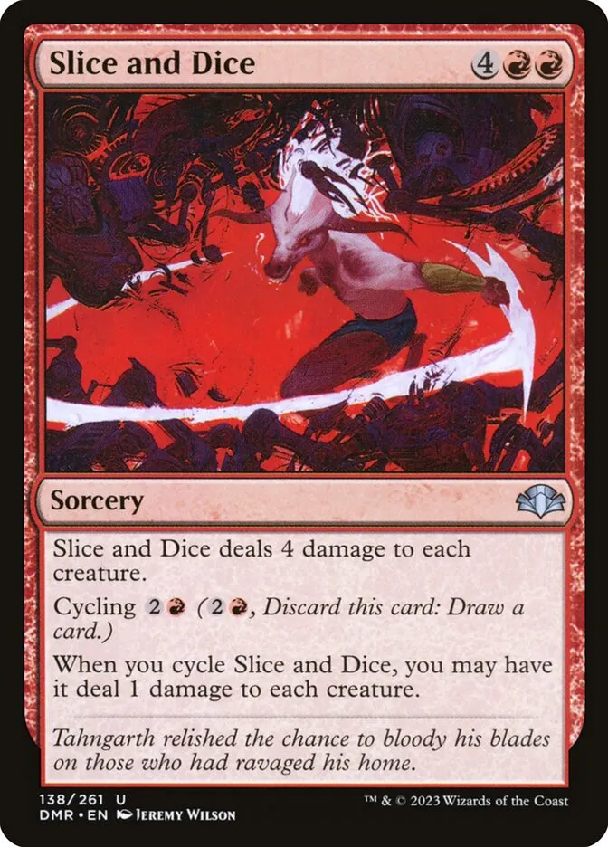 2023 Dominaria Remastered Slice and Dice #138 uncommon card image