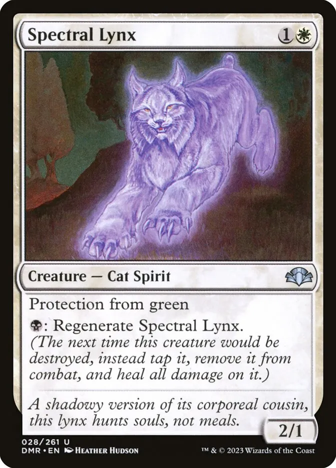 2023 Dominaria Remastered Spectral Lynx uncommon #28 uncommon card image