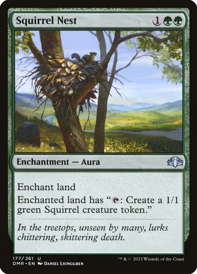 2023 Dominaria Remastered Squirrel Nest #177 uncommon card image