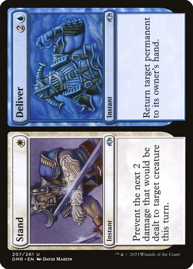2023 Dominaria Remastered Stand // Deliver #207 uncommon card image