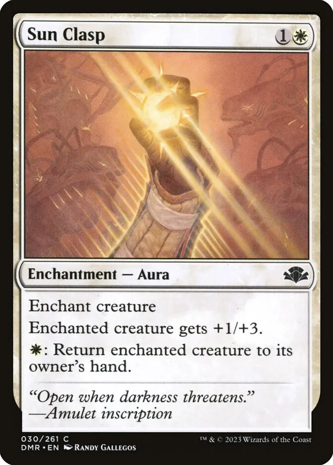 2023 Dominaria Remastered Sun Clasp common #30 common card image