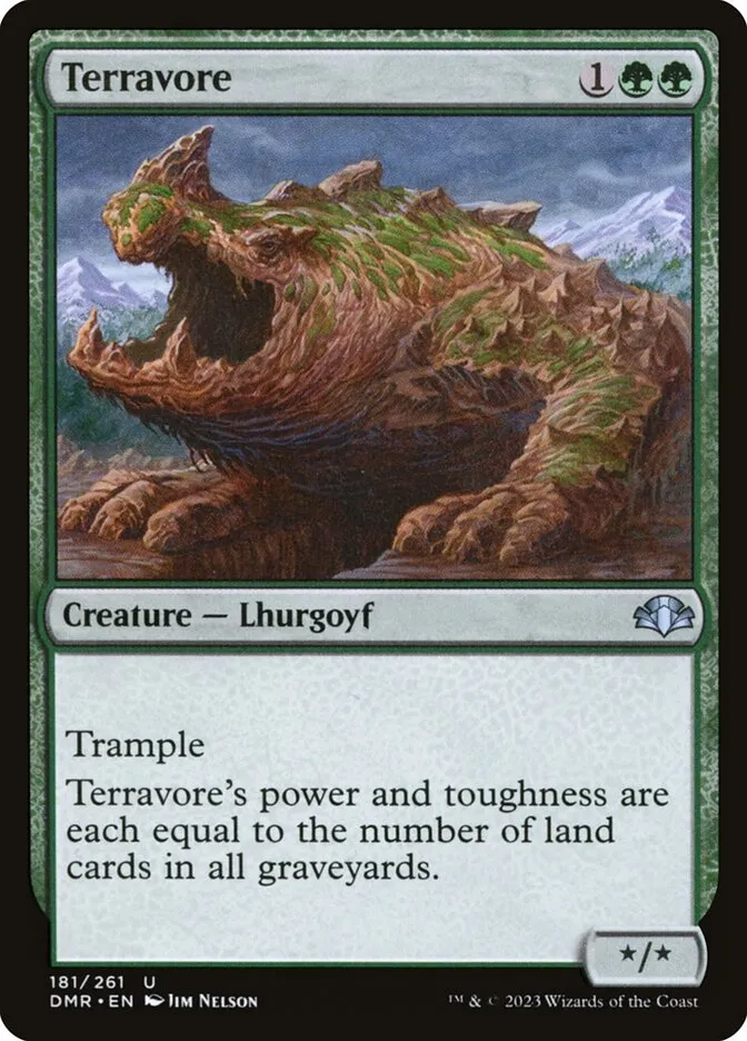 2023 Dominaria Remastered Terravore #181 uncommon card image