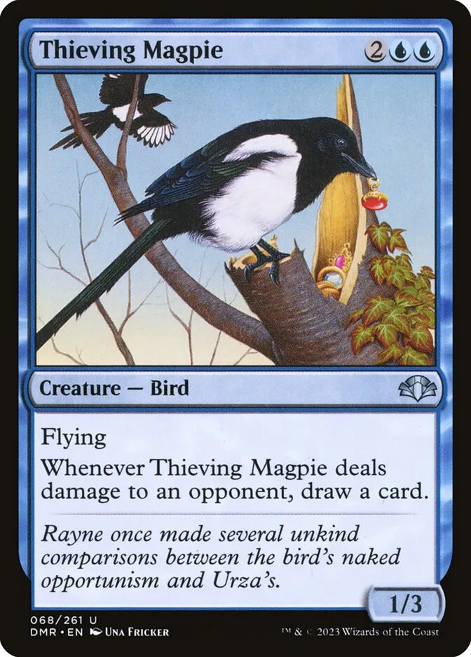 2023 Dominaria Remastered Thieving Magpie [Foil] uncommon #68 uncommon card image