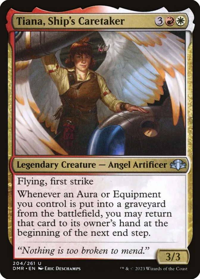 2023 Dominaria Remastered Tiana, Ship's Caretaker #204 uncommon card image